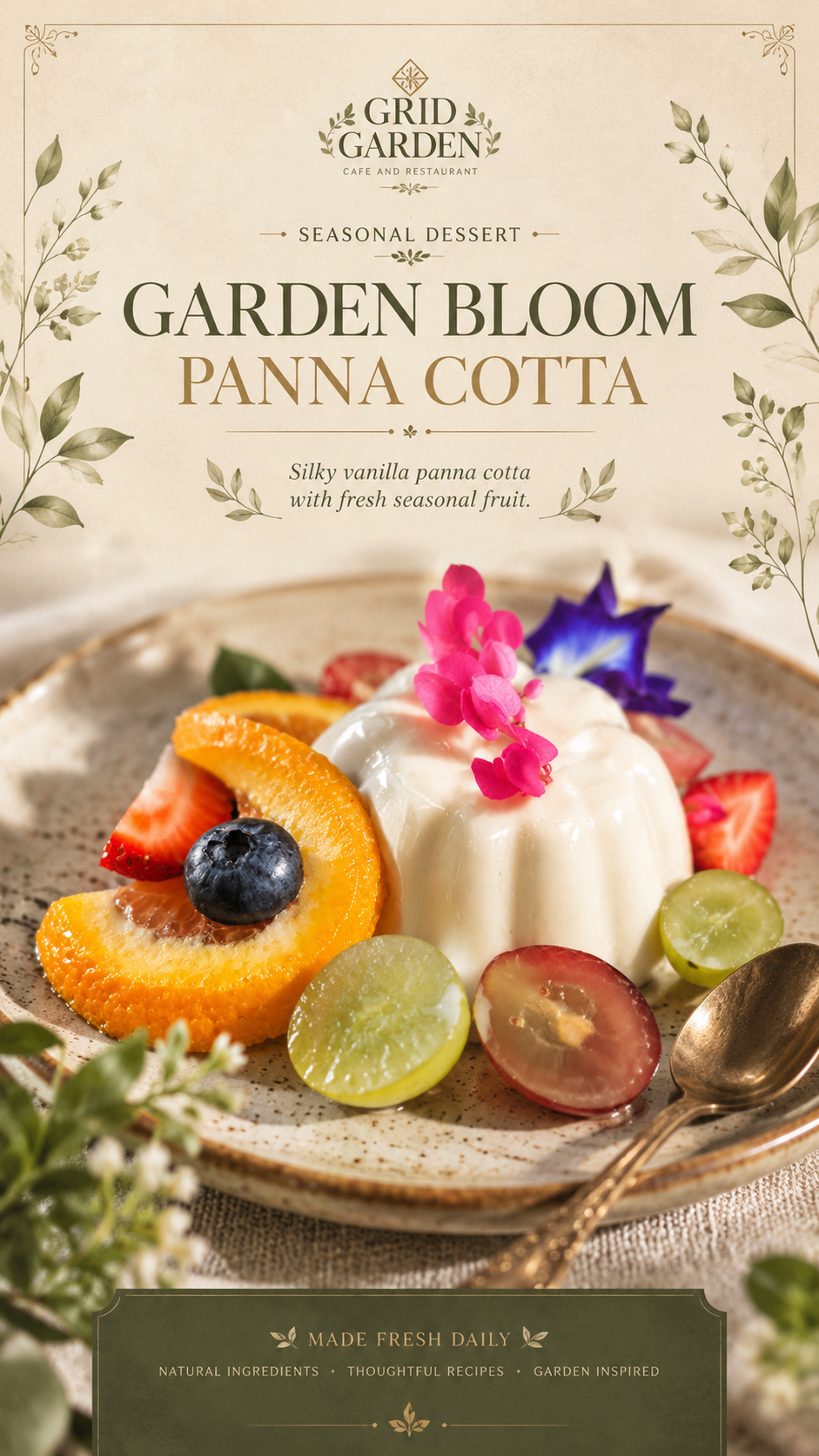 Fruit Panna Cotta